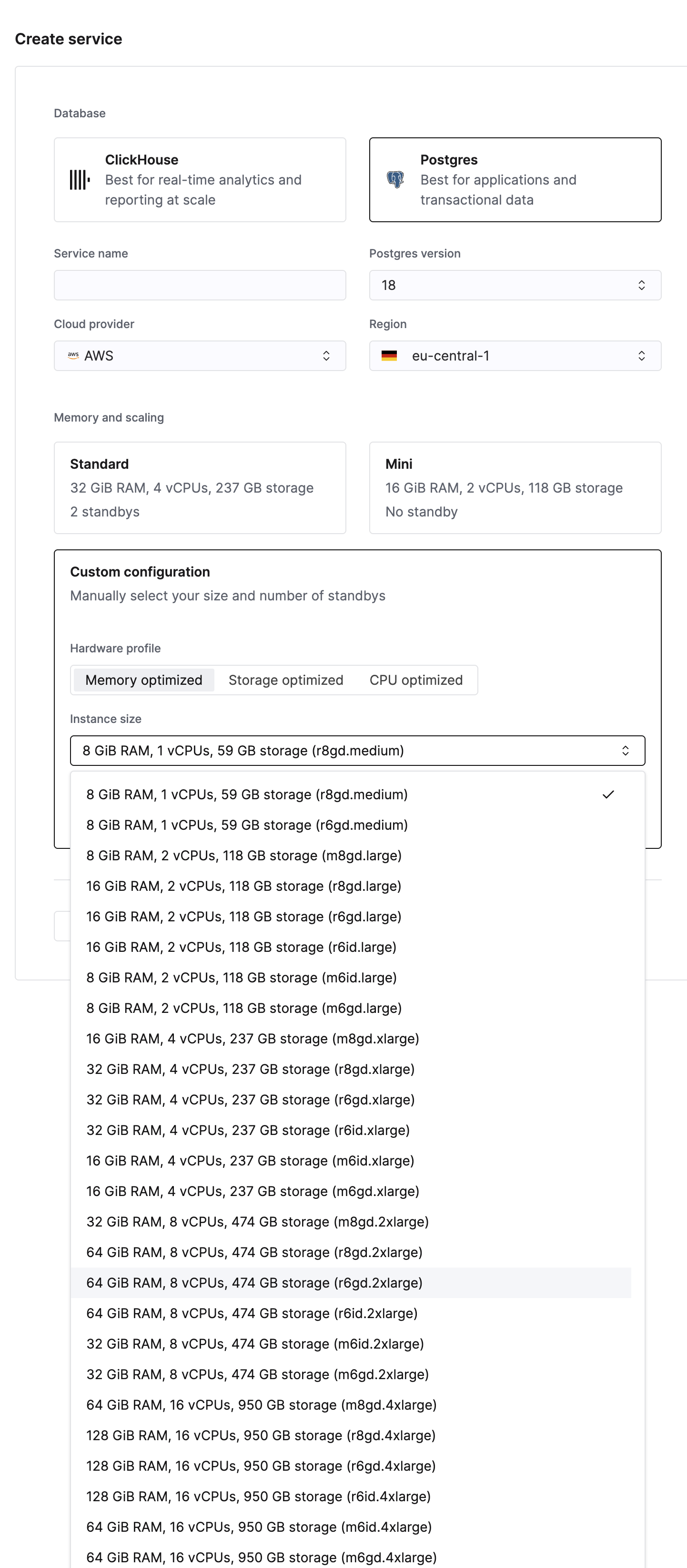 Типы инстансов